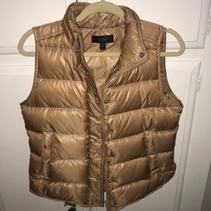 J. Crew gold down puffer vest